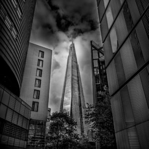The Shard Framed by Buildings